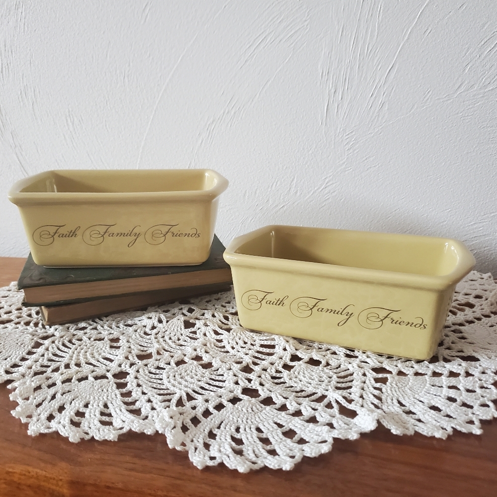 Faith Family, & Friends Mini Loaf Pans lot of 2
